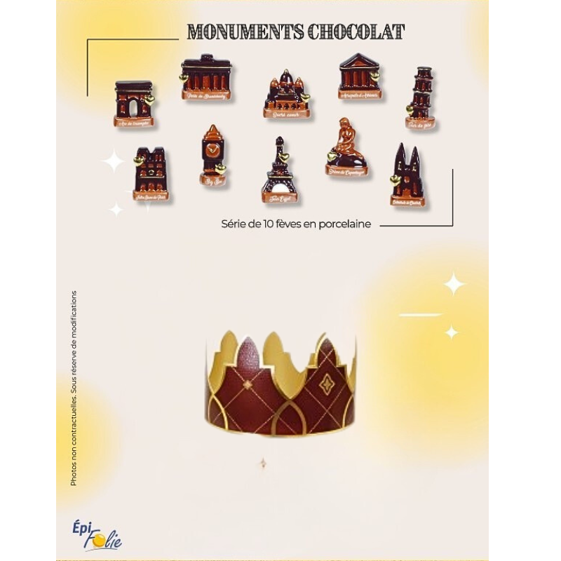 SANTONS 100PCS "MONUMENTS CHOCOLAT" + COURONNES NEW 2027