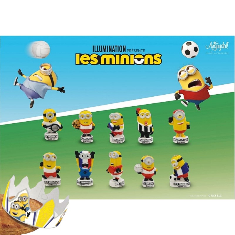 SANTONS 100PCS "MINIONS SPORT" + COURONNES NEW 2027