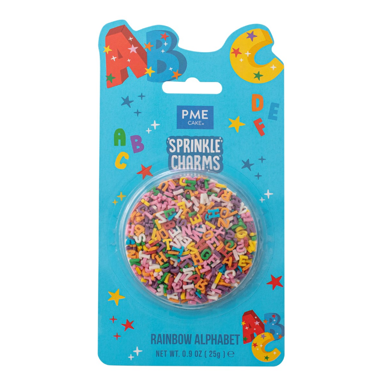 GEMIXTE SUIKERDECORS REGENBOOG ALFABET 25G