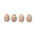 SILIKOMART CHOCO STAMP E MOLD - 4 EASTER THEME STAMPS 42 x 30MM HT 17MM