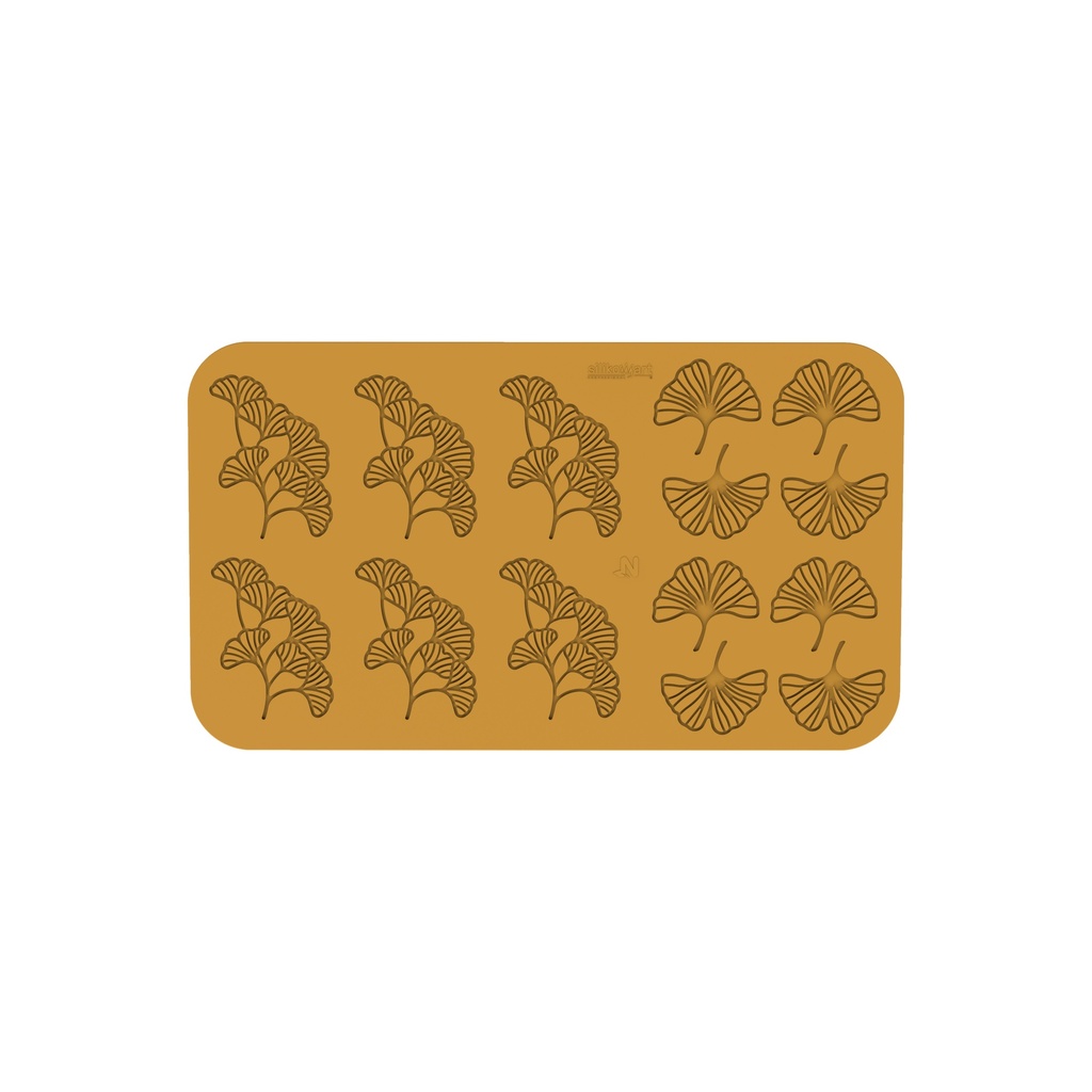 SILIKOMART SILICONE MOLD GINKO N.6 121 x 76MM - N.9 67 x 64MM HT 2MM