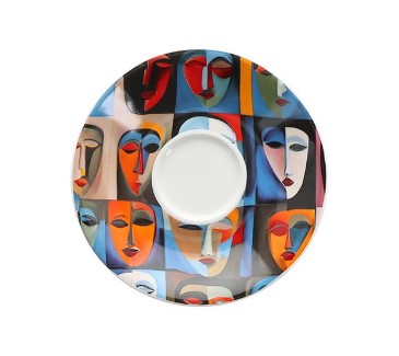 BONBISTRO ABSTRACT BARISTA ONDERKOPJE MOKA 12,5 CM