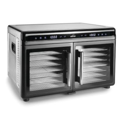 LACOR DEHYDRATOR 2 DOORS - 2 TIMERS 2X8 TRAYS - SETTINGS FROM 35 TO 80° - 51.4X36.5XH33.5CM - 220/240V