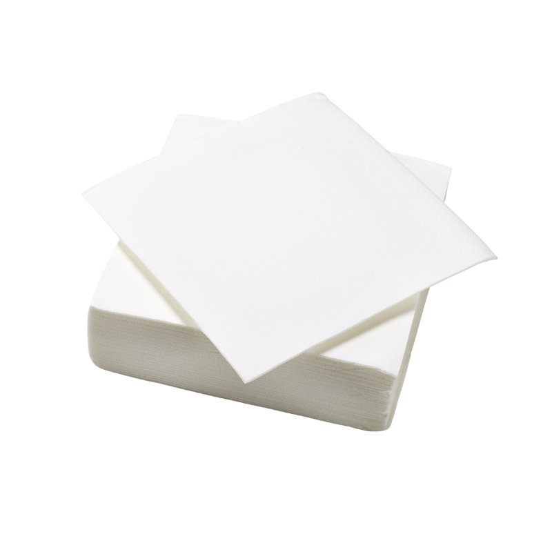 TASSINON SERVIETTES COCKTAIL BLANCHE 25x25 CM 40PCS