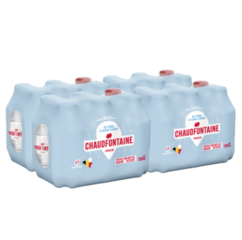 BOISSON CHAUDFONTAINE EAU **24 x 33CL** PETILLANTE ROUGE PET