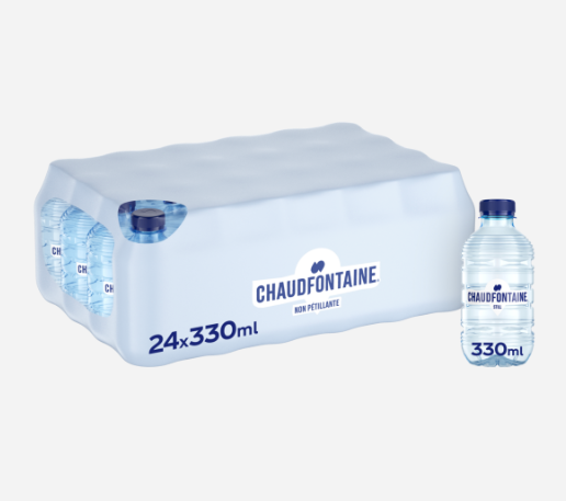 BOISSON CHAUDFONTAINE EAU **33CL** PLATE BLEUE PET **24 X 33CL** BOUTEILLE