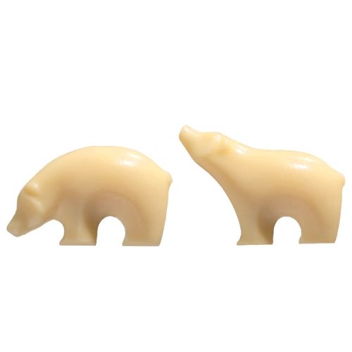 087141 PCB PETITS OURS CB SUR LA BANQUISE 2 DESIGNS 4X2,95 - 4X2,4 CM 66PCES ***S/CDE***