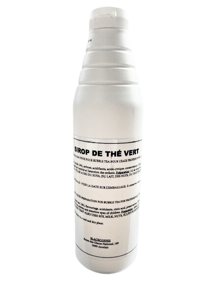 BLACK COFFE GECONCENTREERDE GROENE THEE SIROOP 1L BLIK VOOR BUBBLE TEA BASIS