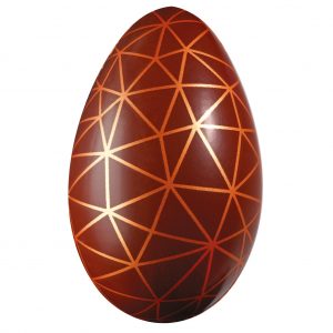 074009 PCB HALF-EGG MOLDS GRAPHIC 2 DESIGNS FOR 16 PIECES 13.4X8.7 CM 16PCES ***S/CD***