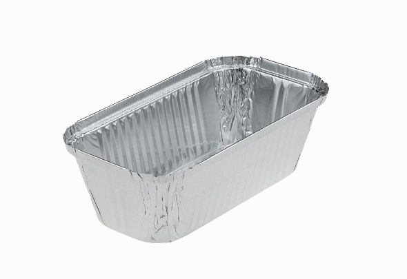 RECTANGULAR ALUMINUM TRAY STRAIGHT EDGE CH1500 250X134 H70MM1500CC 8X100PC