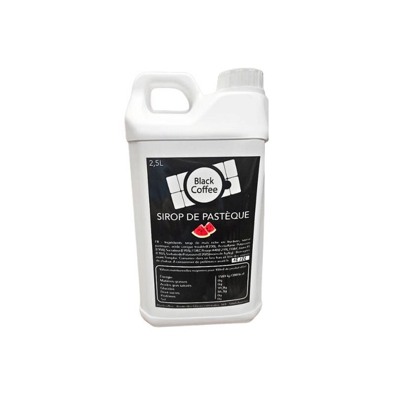 BLACK COFFEE WATERMELON FLAVOR SYRUP 2.5L CAN