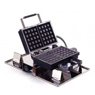 AMPI WAFFLE IRON 52123 LIEGE WAFFLE SUGAR 4X5-230V THERMOSTAT+CORD 1200W (HOT WAFFLES)