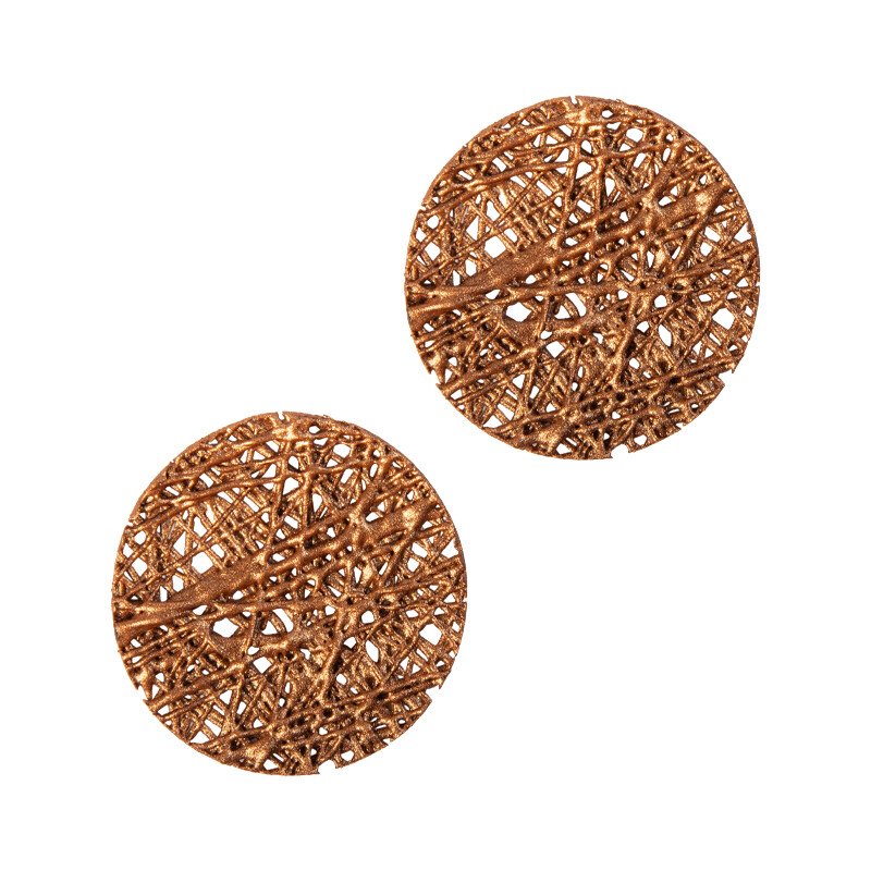 1034392 AMBER ROUND 4CM 75PCS