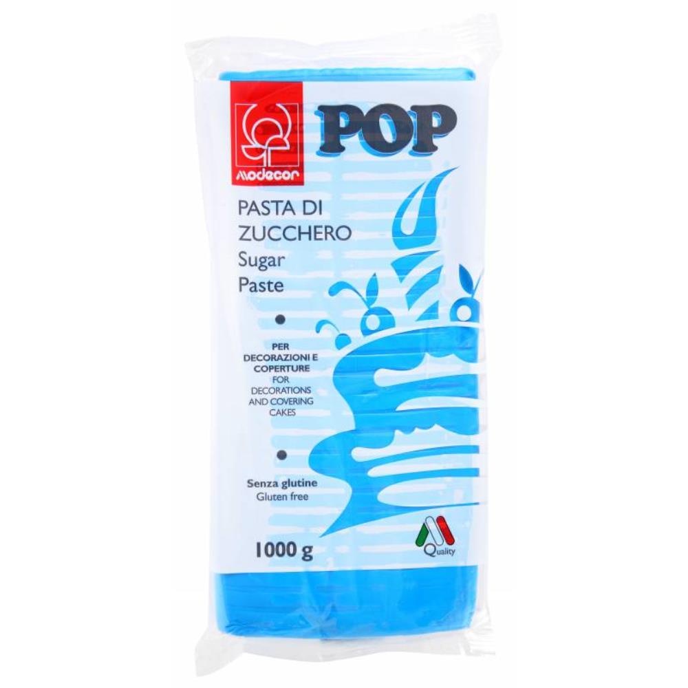 25469 PATE A SUCRE EN 1KG MODECOR POP BLEU CIEL
