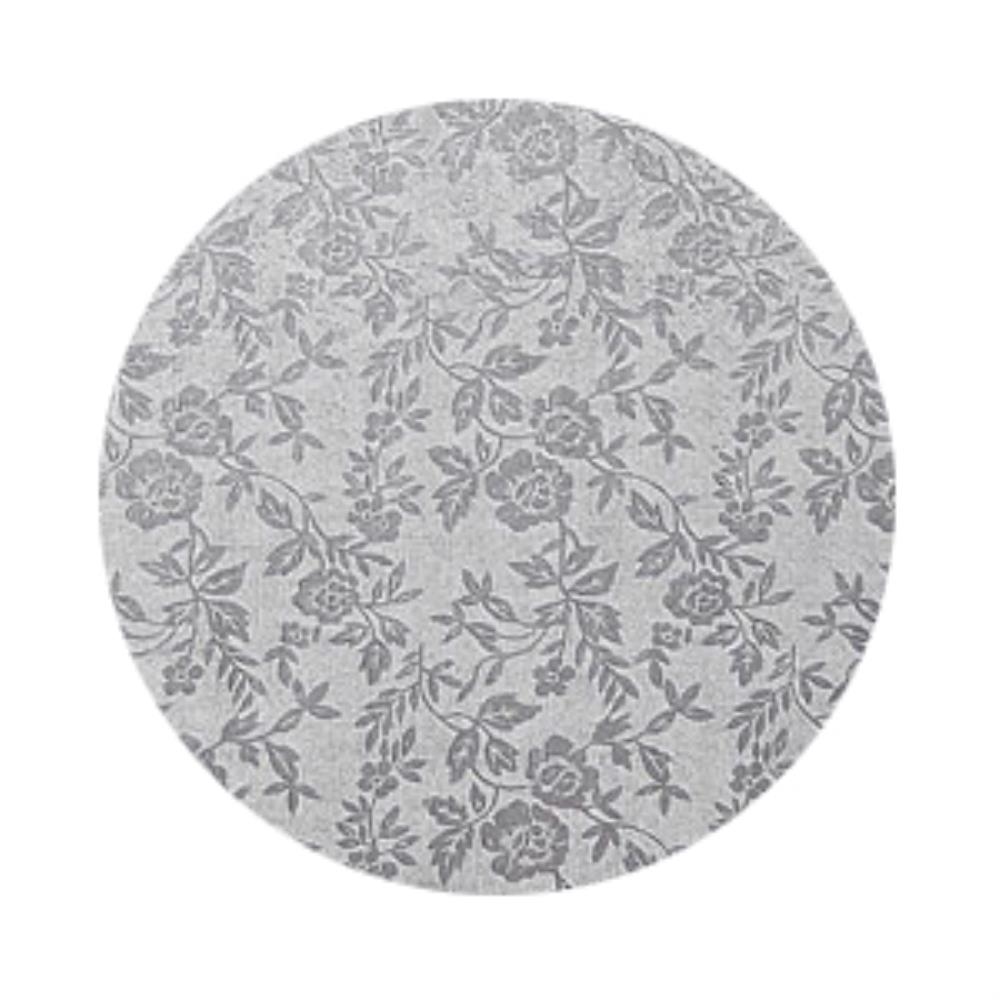 RONDE ZILVEREN DIENBLAD 35CM =STUK
