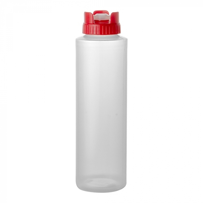 ARAVEN BOUTEILLE DOSAGE PLASTIQUE 36CL A/BOUCHON  ANTI-GOUTTES ROUGE