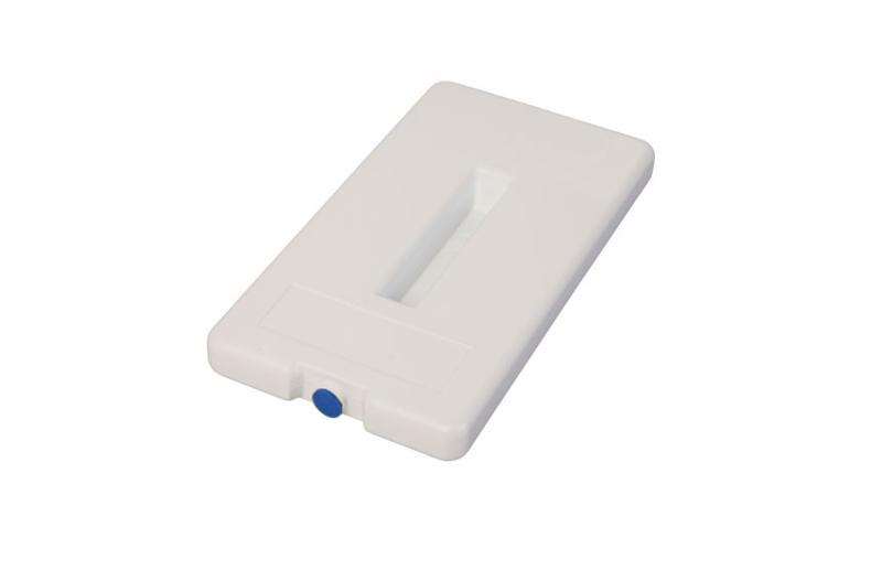 PLAQUE EUTECTIQUE BLANCHE GN1/3 32.5X17.6CM -12C° BOUCHON BLEU