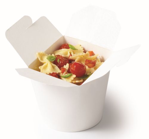 750ML RESEALABLE WHITE PASTA CONE 25PC