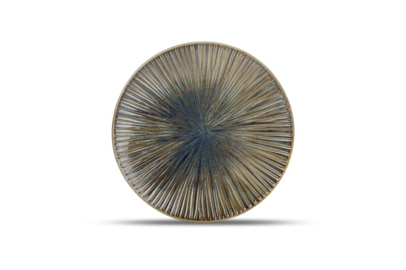 F2D FOREST HALO BLEU/VERT  ASSIETTE PLATE 20CM - 605070
