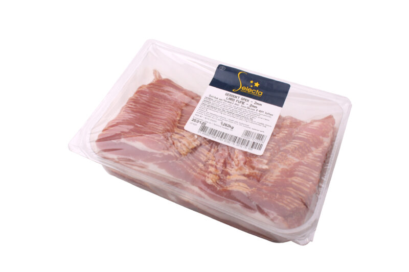 LARD FUME PRETRANCHE 2MM ± 1.2KG***POIDS VARIABLE***