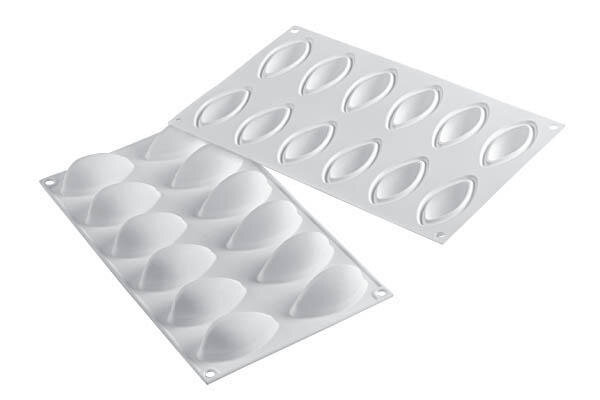 SILIKOMART - MOULE SILICONE - BLANC GN1/3 QUENELLE 24