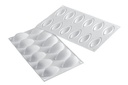 SILIKOMART - MOULE SILICONE - BLANC GN1/3 QUENELLE 24