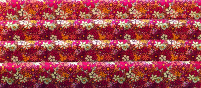 088015 PCB FEUILLES IMPRIMÉES BOUQUET FLORAL 40X25CM 17PCS ***S/CDE***