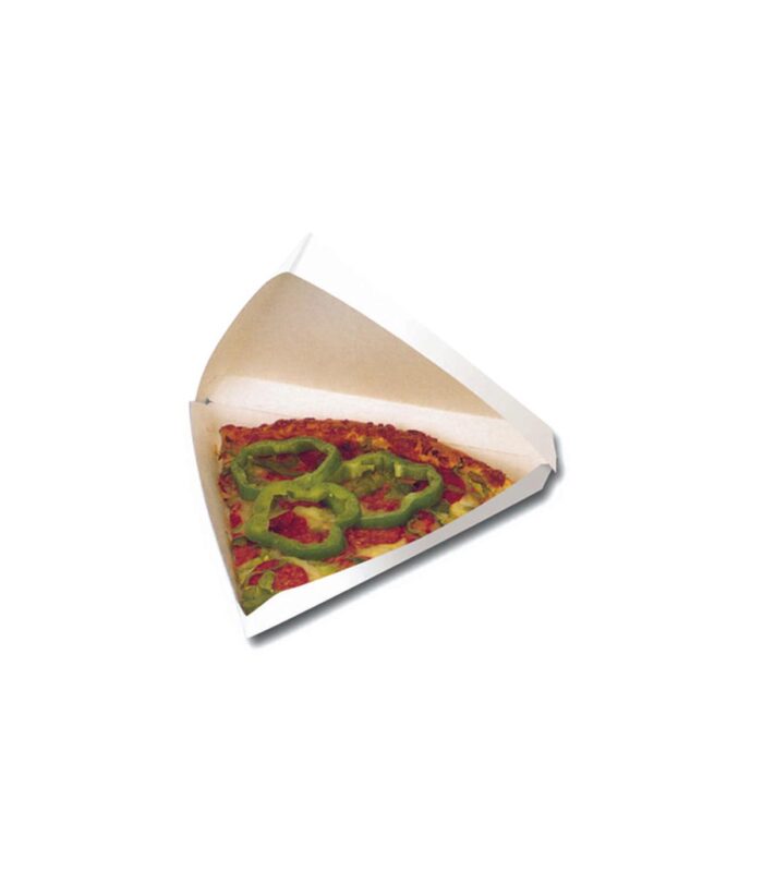 PIZZA SLICER BOX WITH ATTACHED LID 235X229MM--HT45MM-- 50PC FOST+ INCLUDED