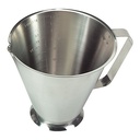 INOX MAATBEKER MET HANDVAT 1 LITER=STUK