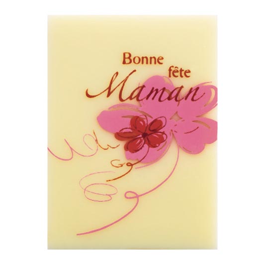 PCB Rechthoeken WC Happy Birthday Mom 4x2.9 cm 120pces ***s/cd***