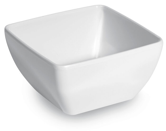 HENDI WITTE MELAMINE SALADEKOM 13X13XH6.5CM