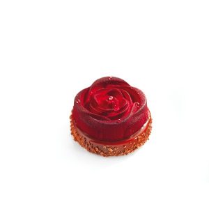 074060 PCB INDIVIDUAL ENTREMET MOULDS SMALL PINK TART FOR 120 P. M. WITH LEG 30PCES ***S/CD***