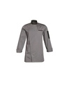 SNV FLORENT GREY JACKET BLACK COLLAR SIZE 6 (60-62) POLY/COTTON 195GR LONG SLEEVES