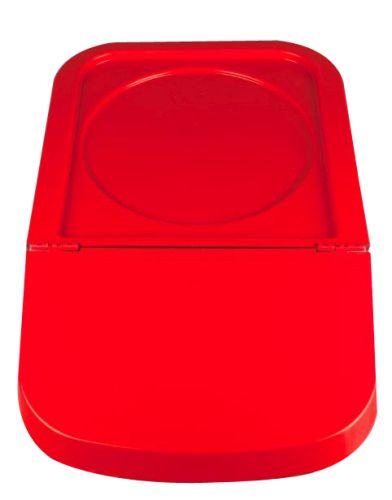40L RODE INGREDIËNTEN CONTAINER DEKSEL 43 X 73 CM