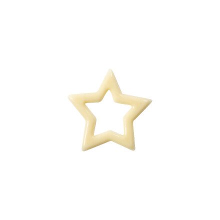 1015861 PLAQUETTE ETOILE OUVERTE CHOCOLAT Ø 4CM 220PIÈCES