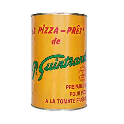 PIZZA PRET PREPARATION TOMATEE POUR PIZZA  5/1    5KG