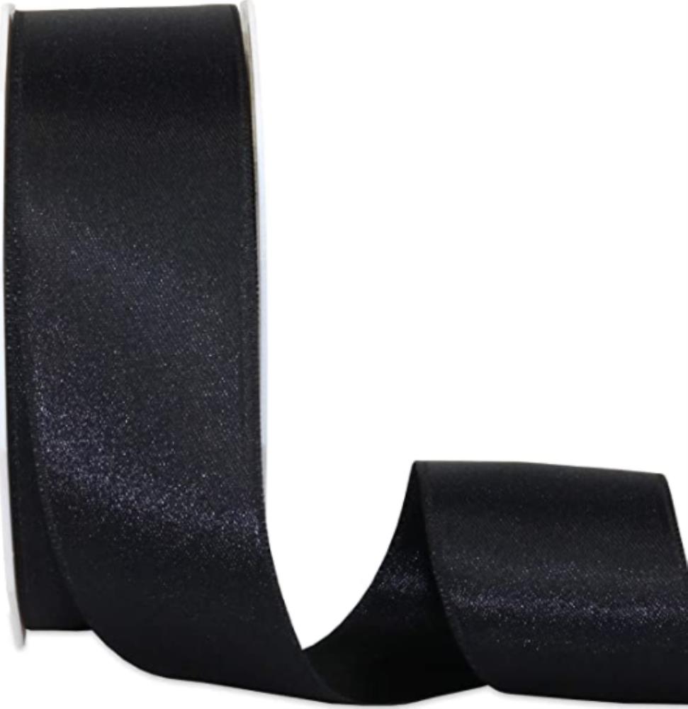 *FDS*RUBAN FRENCH KISS NOIR 25MM X 50M 