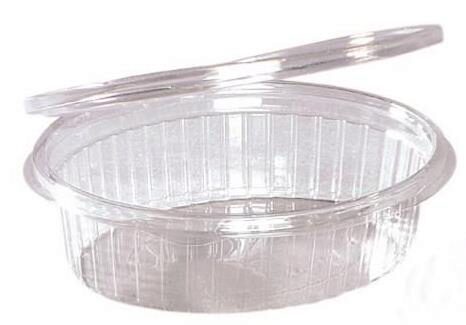 ELIPACK OVAAL TAARTJE 166X129X55MM CHARNIER DEKSEL 500ML 100 STUKKEN=DOOS