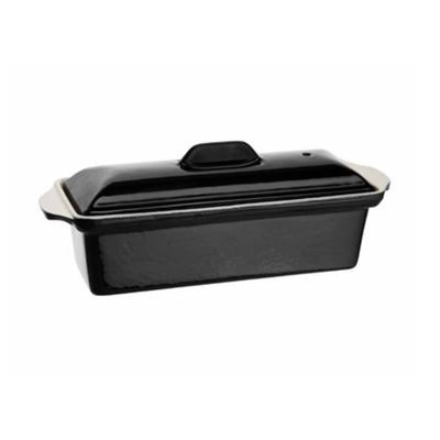 VOGUE TERRINE GIETIJZERPASTA ZWART 31CM-1.3L (31X10X9CM)