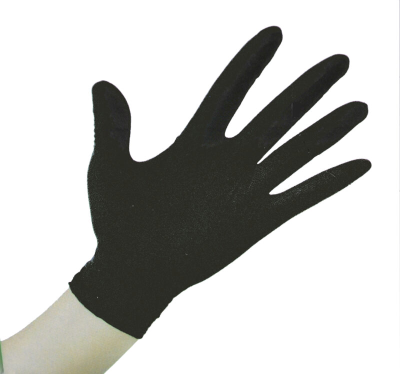 100 STUKS ZWARTE VINYL HANDSCHOENEN MAAT MEDIUM POEDERVRIJ