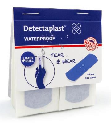 DETECTAPLAST WATERDICHTE VERBANDEN NAVULLING VOOR DISPENSER DOOS VAN 5X40 STUKS