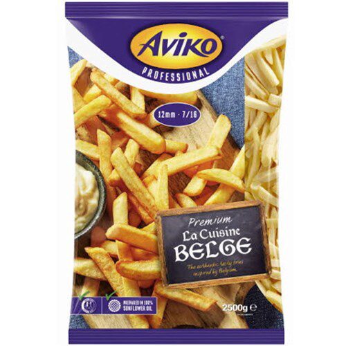 ❄️AVIKO FRITES BELGES ARTISANALES 12X12MM 2.5KG