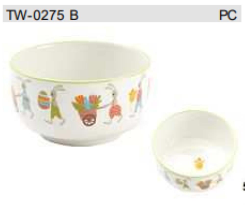 ++BOWL FAMILLE DE LAPIN MULTICOLORDIAM 15 X HT 8CM