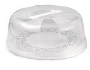 BOITE A GATEAU RONDE BLANCHE DIAM. 28CM HT 11CM
