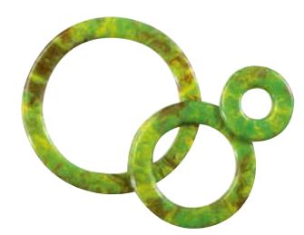 061295 PCB CERCLES AJOURÉS CB RONCE DE NOYER 3 TAILLES 144PCES ***S/CD***