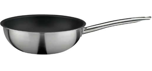 SPRING BRIGADE ULTIMATE STAINLESS STEEL WOK 28CM NATURAL NON-STICK