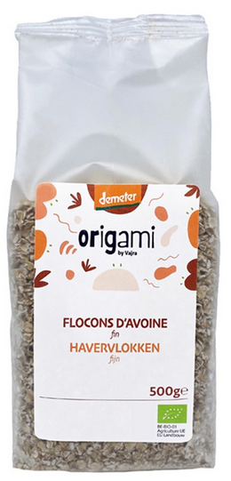 ORIGAMI FLOCONS D'AVOINE FIN BIO 500GR