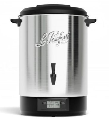 LE PARFAIT STERILISATEUR ELECTRIQUE 38X61.5CM A/THERMOSTAT-MINUTERIE ET ROBINET 45L INOX