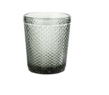 INSPIRE STING VERRE EAU 32.5CL D8.4XH10.3CM GRIS FUME