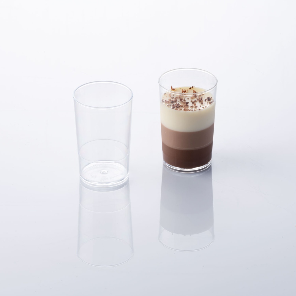 PLASTIC VERRINE KLASSIEKE TUBE 1 - DIAM. 42MM H 65MM 65ML 100STKS FOST+ INBEGREPEN